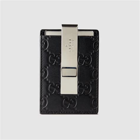 geldklammer herren gucci|gucci money clip black leather.